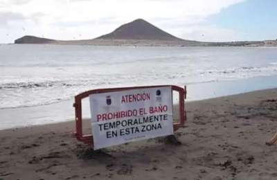 Beach closed in the south of Tenerife due to high levels of water contamination