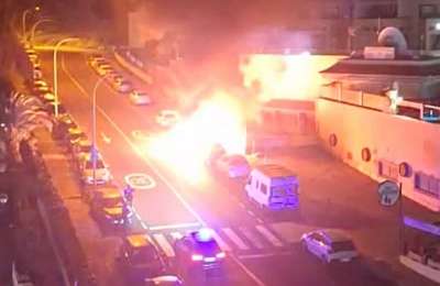 Large Fire Alarms Residents in Los Cristianos