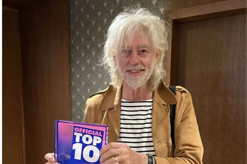 Bob Geldof and The Boomtown Rats Receive Honorary Official Charts Award Bob Geldof and The Boomtown Rats Receive Honorary Official Charts Award