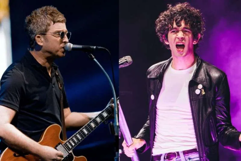 Matty Healy Spotted Singing Along at Oasis’ Heaton Park Gig Matty Healy Spotted Singing Along at Oasis’ Heaton Park Gig