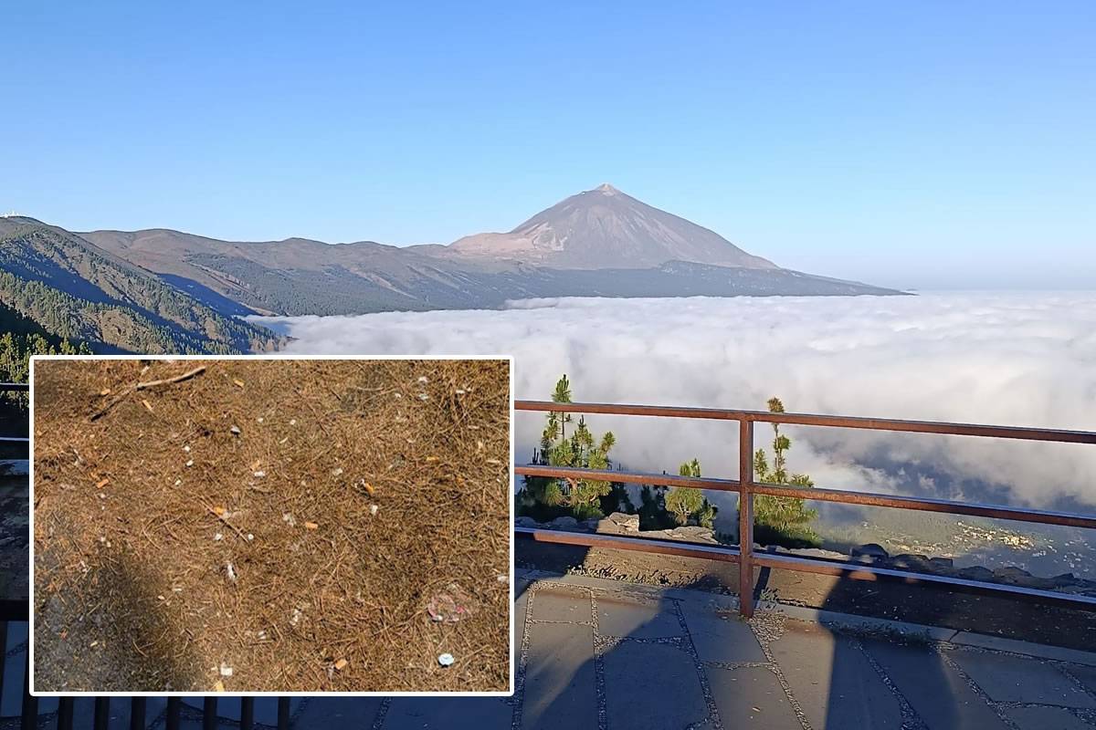 Anger over the amount of discarded cigarette butts at Tenerife’s most popular viewpoint